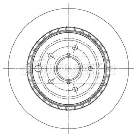 BORG & BECK bbd5378 -  Тормозной диск